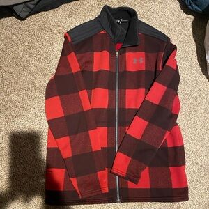 Under Armour Red and Black Plaid Jacket